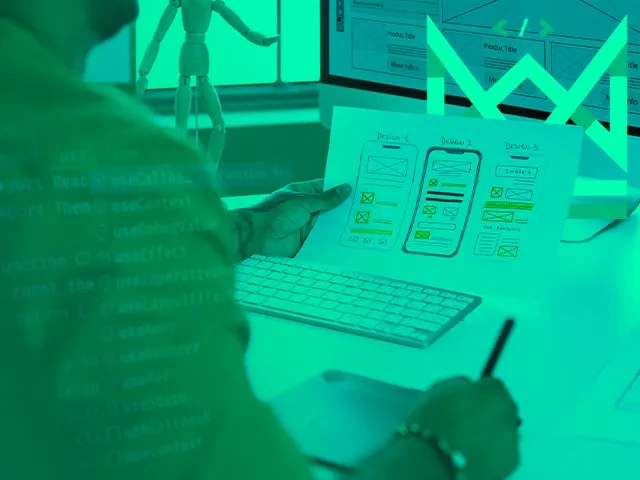 Equipe analisando critérios para encontrar a empresa que cria o aplicativo