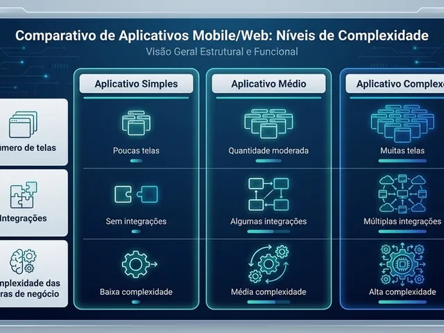 Linha do tempo ilustrando fases de um projeto de app