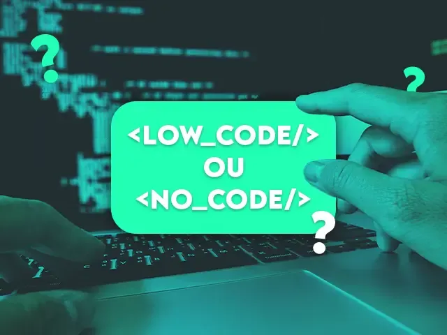 Comparação visual entre plataformas low code e no code