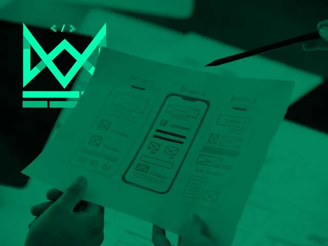 Desenho de wireframe para aplicativo mobile