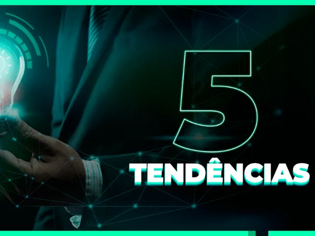 Infográfico com as 5 tendências do mercado de TI em 2026