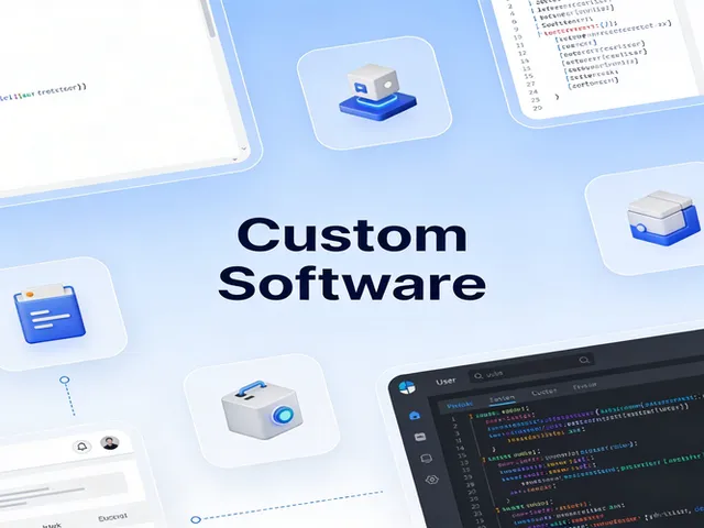 Ilustração de software personalizado sob medida