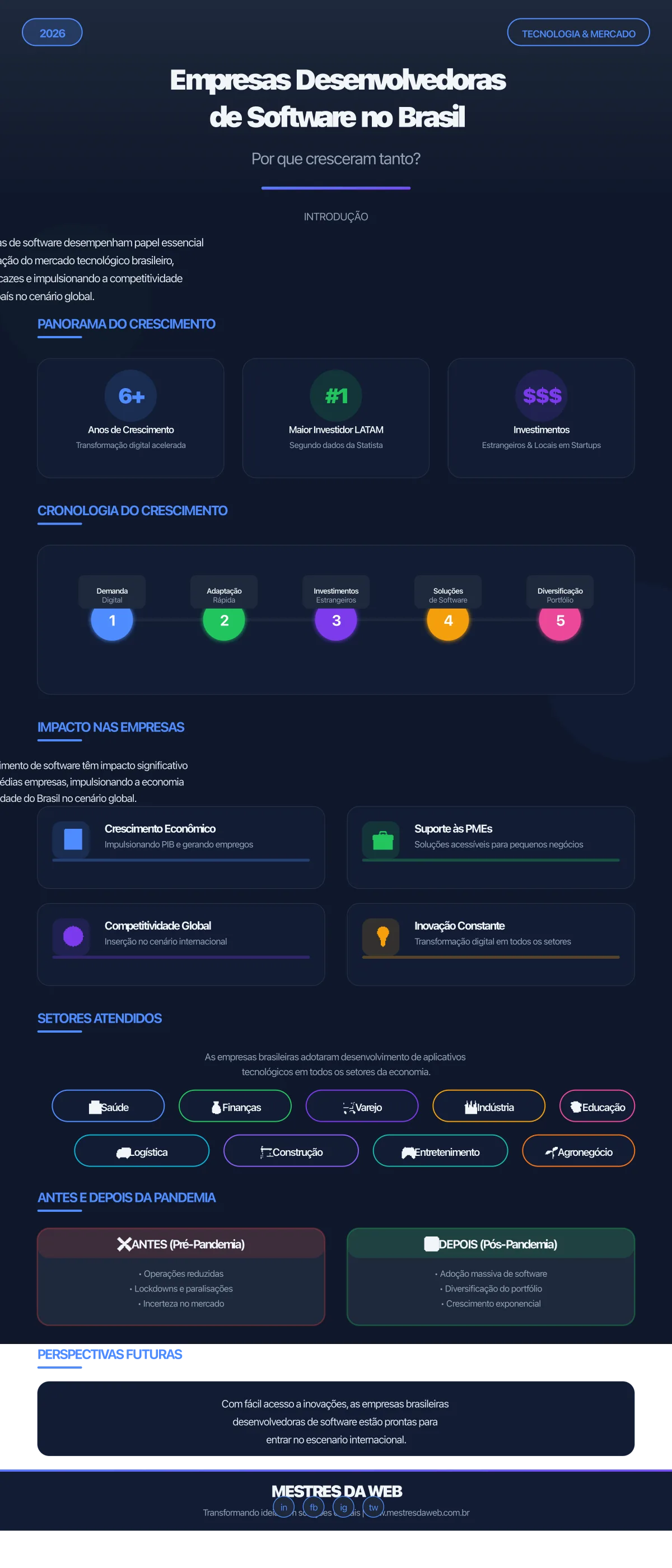 Infográfico: Empresas Desenvolvedoras de Software no Brasil - Por que Cresceram Tanto?